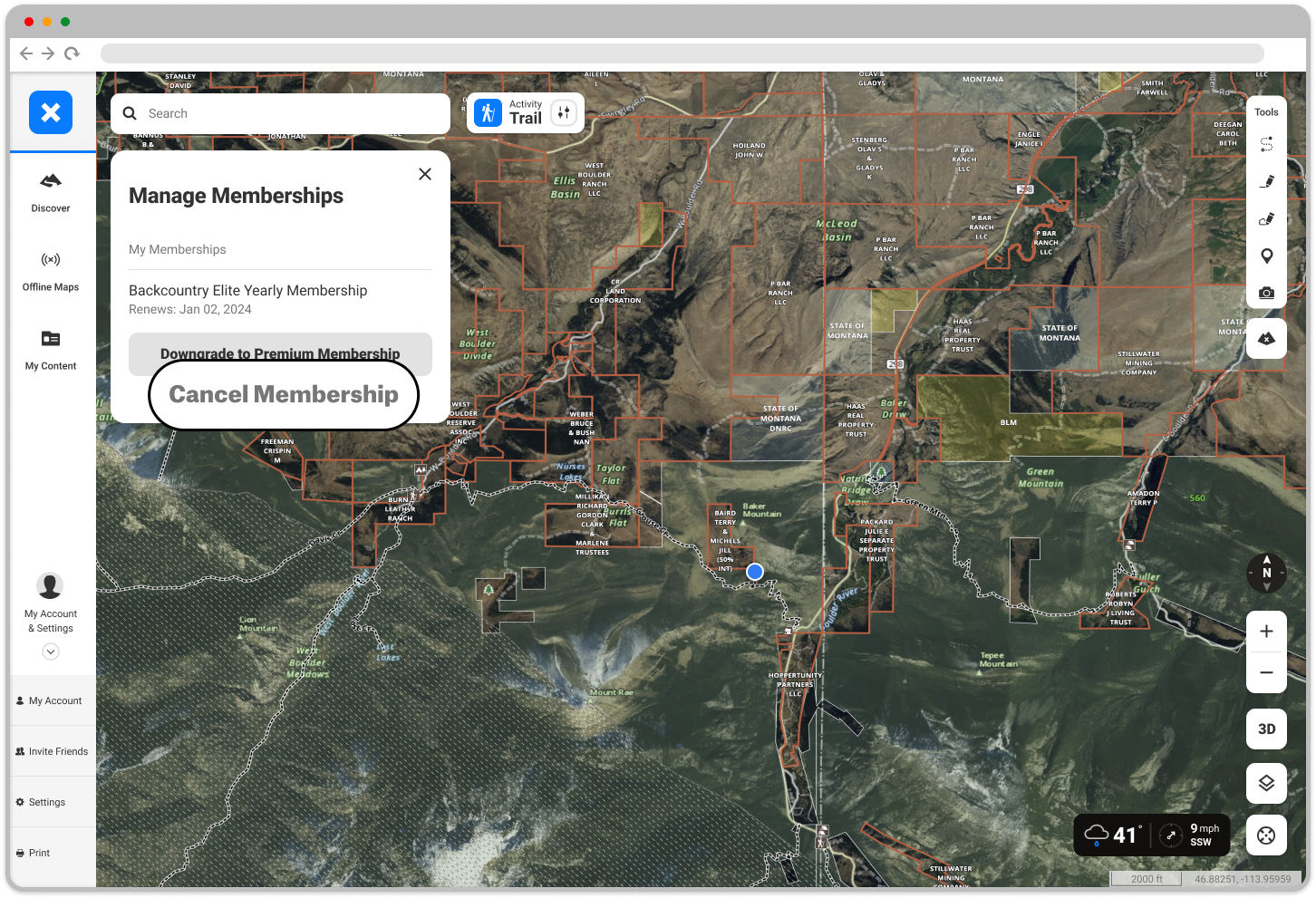 Cancel Membership Manage Memberships Menu Backcountry Web.png