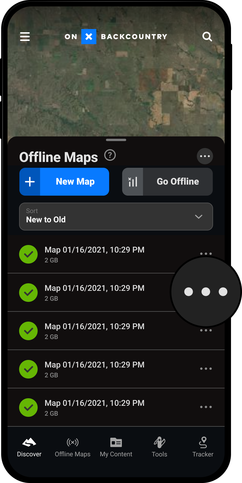 Map Options Button Offline Maps Menu Backcountry App.png