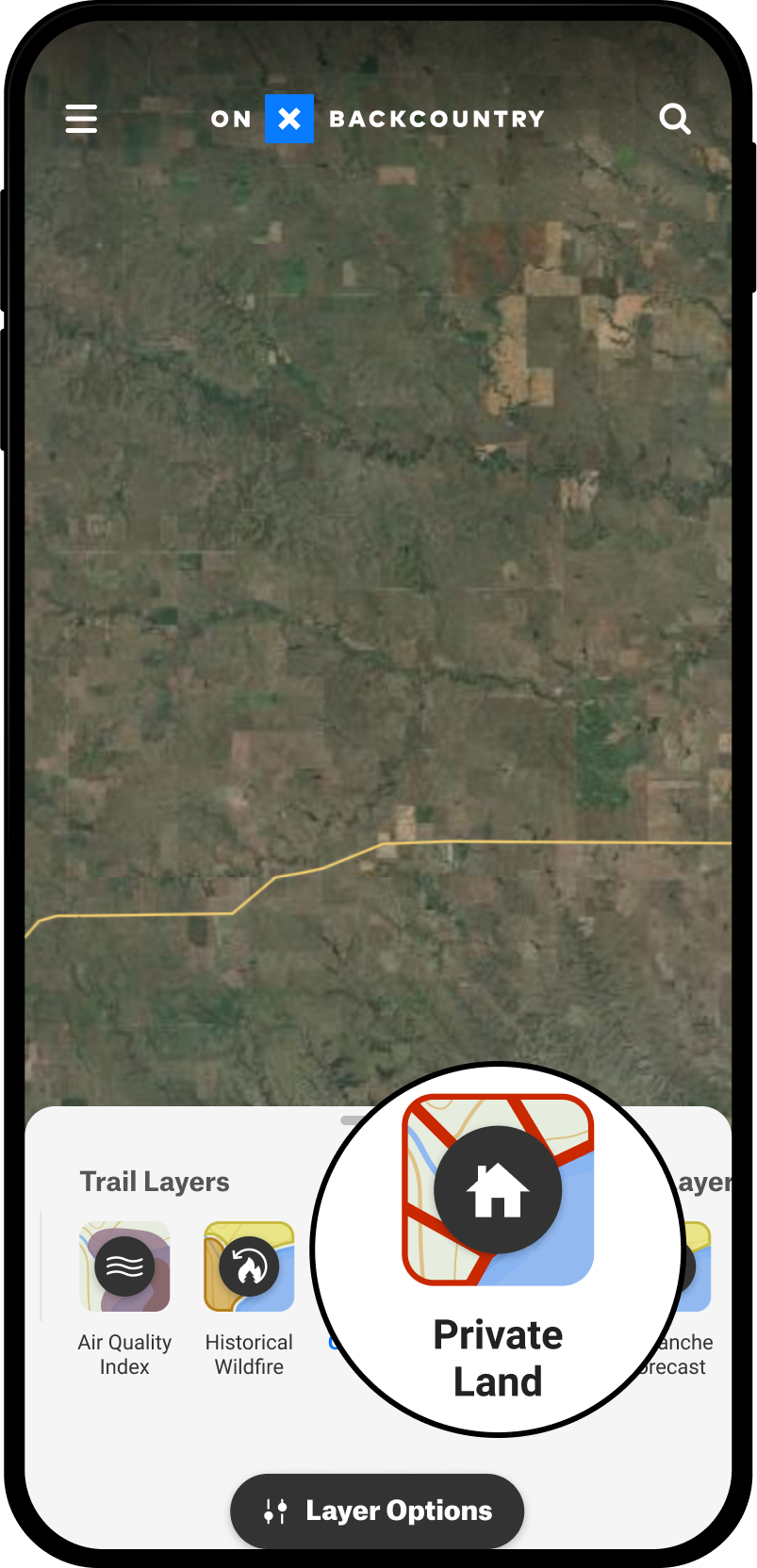 Private Land Layers and Basemaps Menu Backcountry App.png