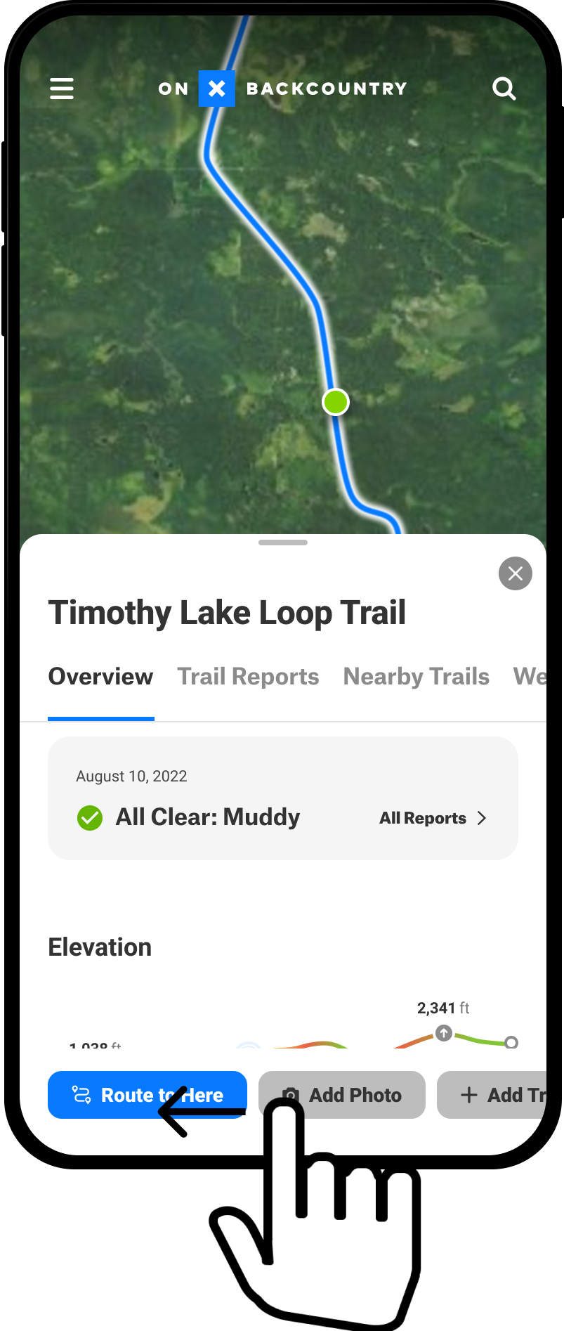 Swipe Left Bottom Buttons Map Query Hiking Trail Backcountry App.png