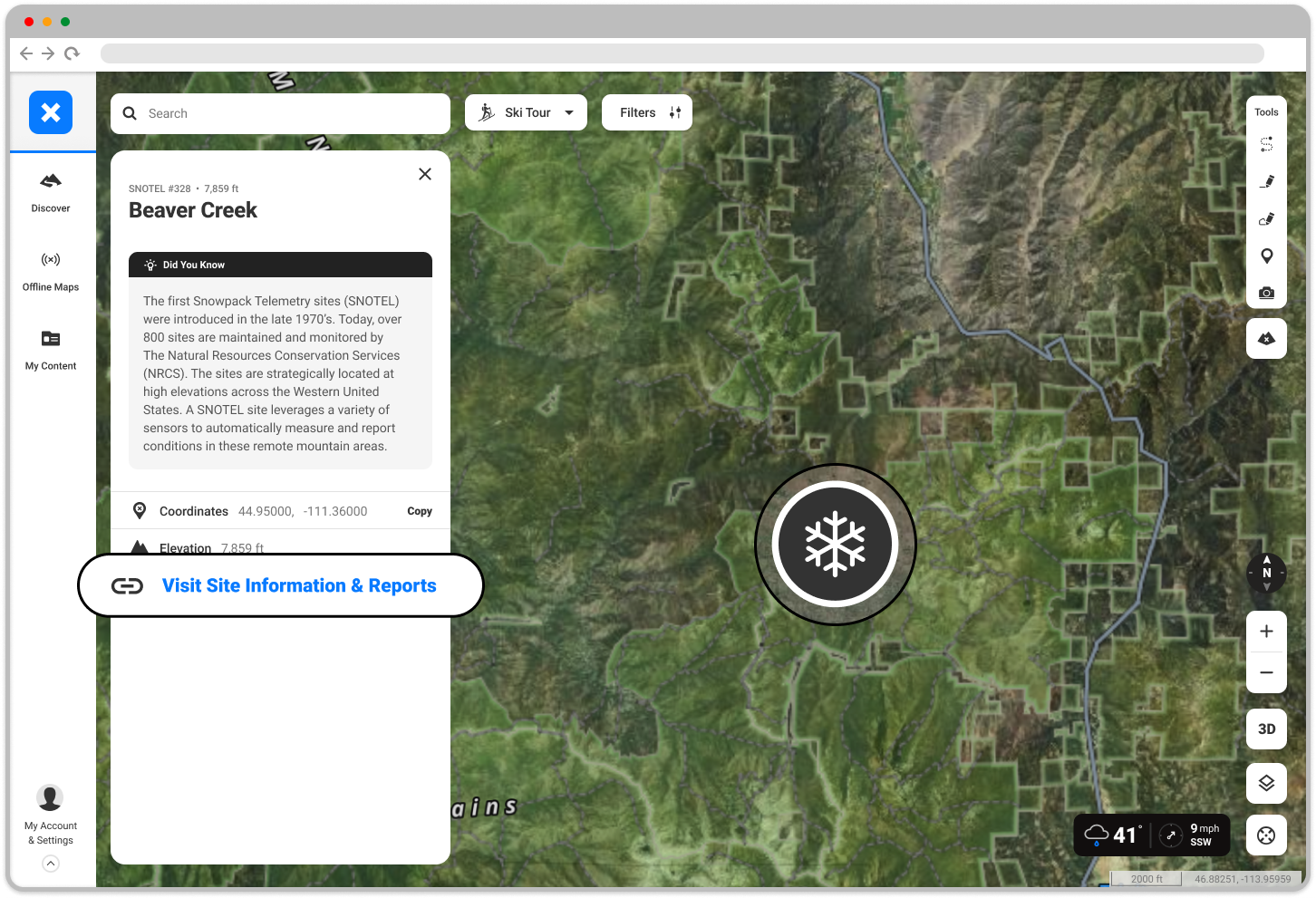 Visit Site Information & Incident Reports Map Query SNOTEL Backcountry Web.png