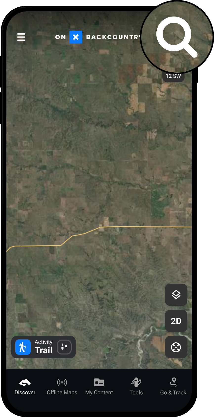 Search Button Nav and Controls Backcountry App.png