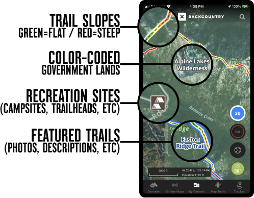 OnX Backcountry, Basic Map Legend, Overview, And Map Controls – OnX ...