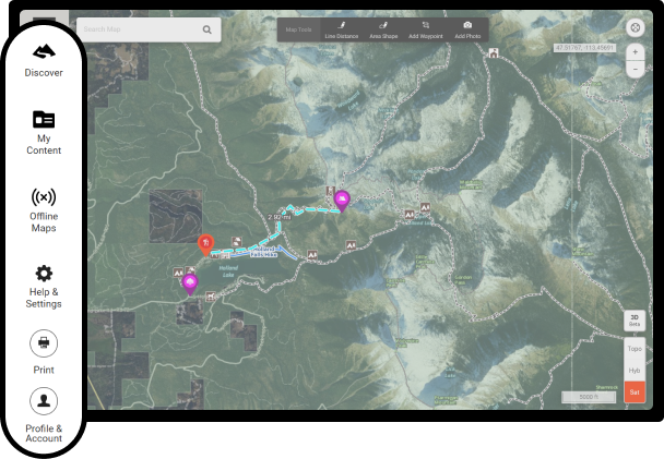 OnX Backcountry, Basic Map Legend, Overview, And Map Controls – OnX ...